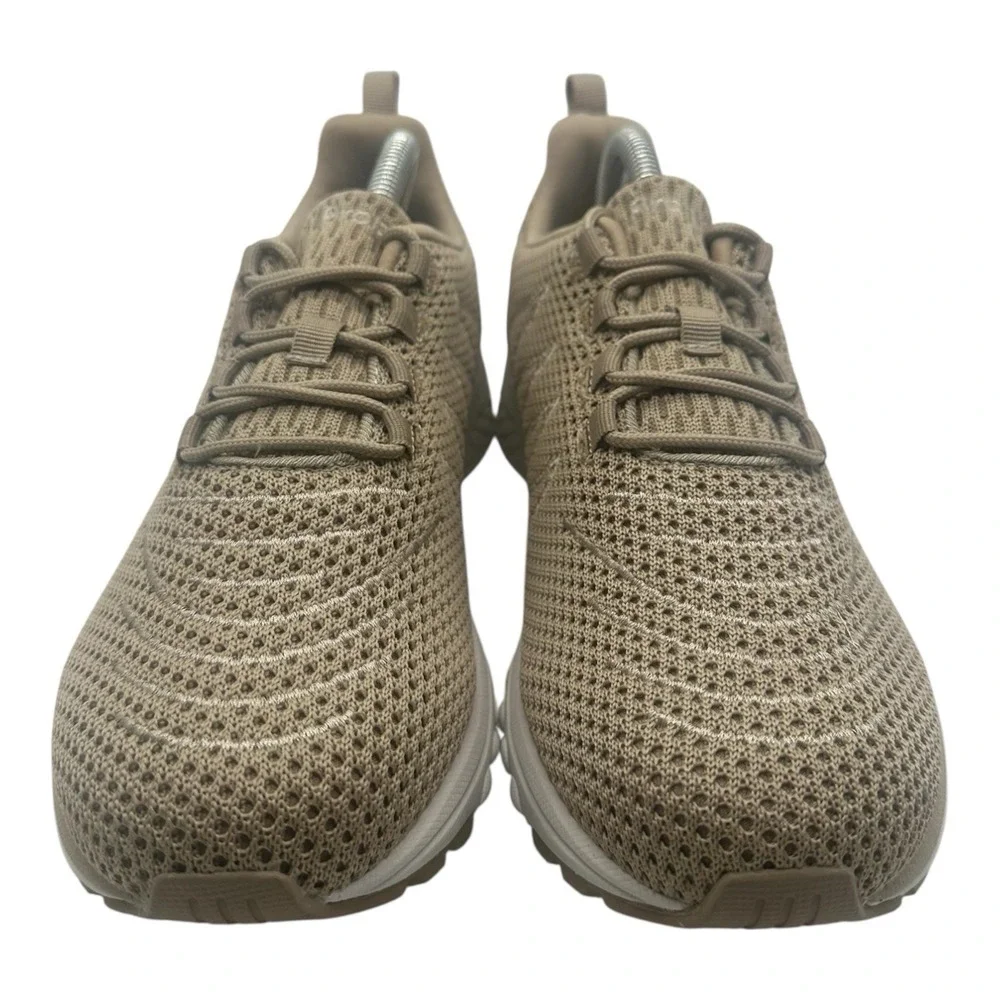 Propet Tour Knit Shoes Womens Sz 10 W(D) WIDE‎ Beige Diabetic Sneakers WAA112M